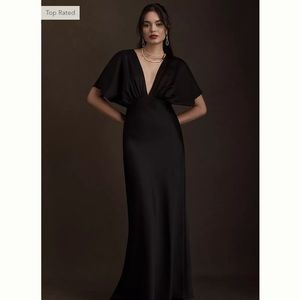 BHLDN Leila Satin Charmeuse Dress